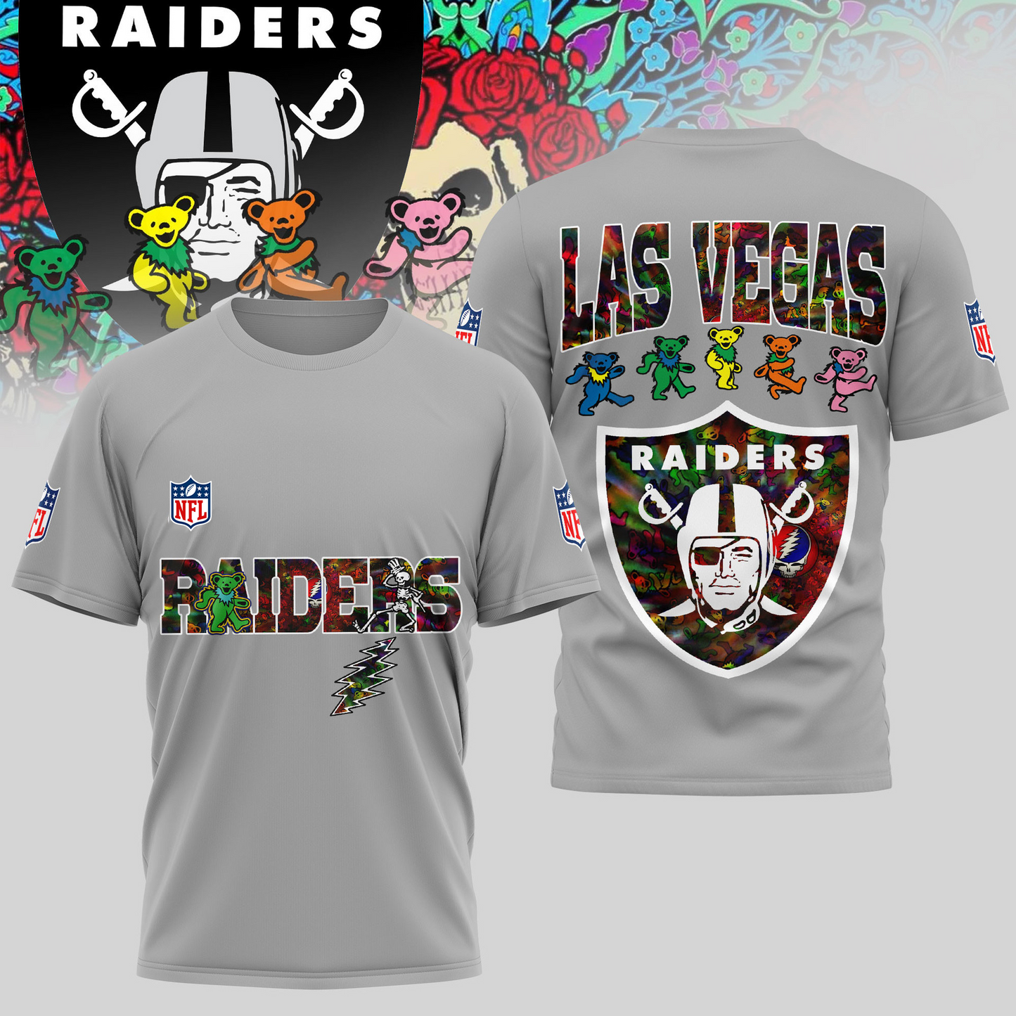 LVR Premium NFL Dancing Bear T-Shirt DDT HLPHUONG