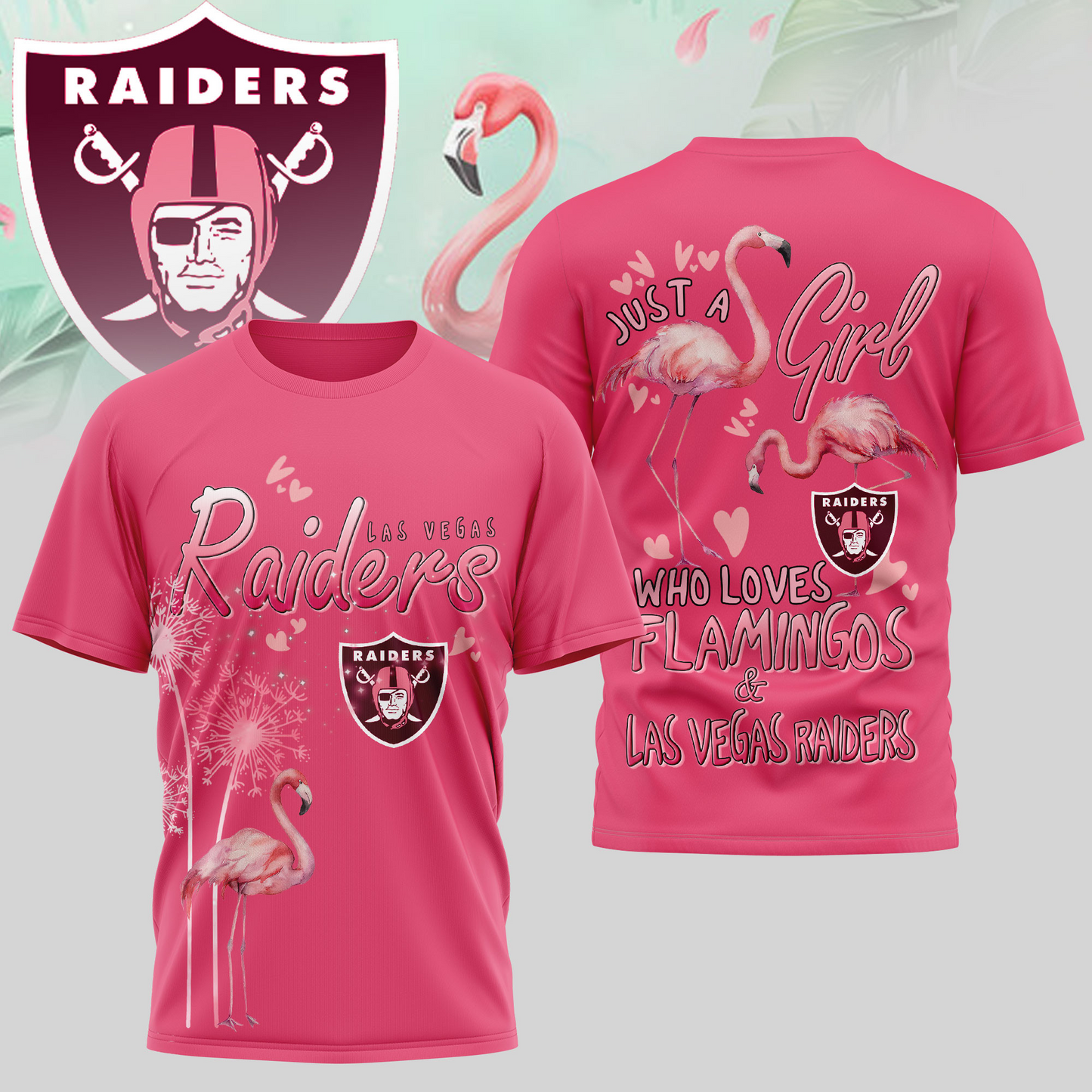 LVR Premium NFL Flamingo 3D Shirt DDT NTL