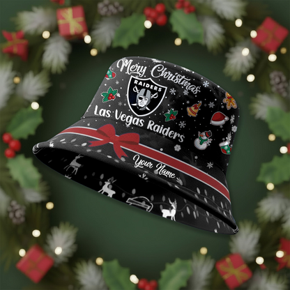 LVR Premium NFL Merry Christmas Bucket Hat DDT CTND