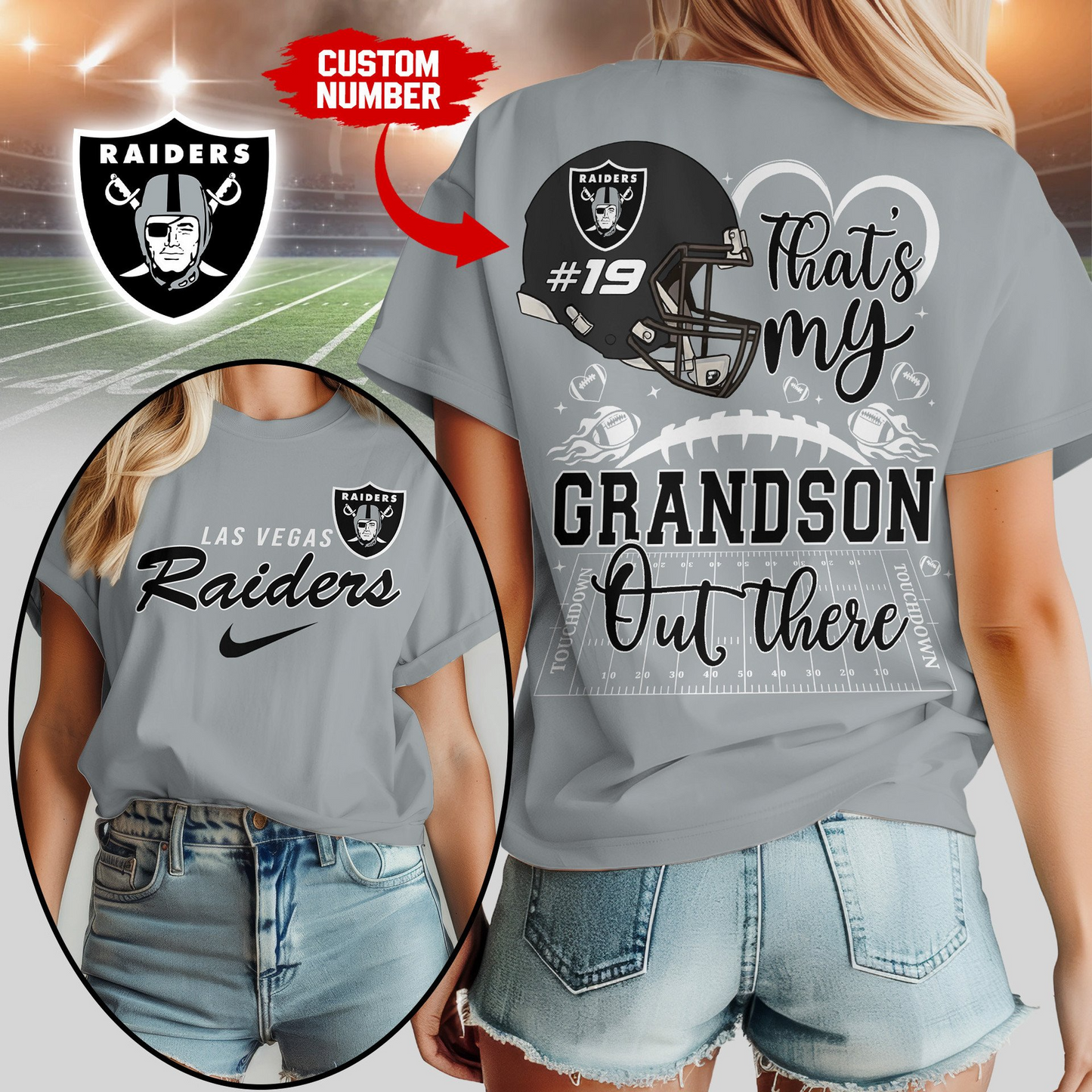 LVR Premium NFL That My Grandson Out There Shirt DDT NTL