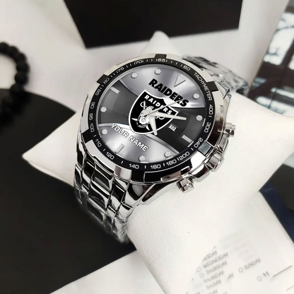 LVR x NFL Alloy Men Quartz Watch - Custom Name DATND TANTD