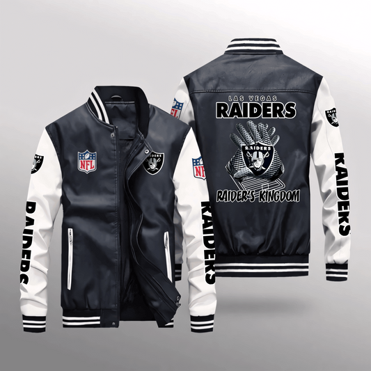 LVR x NFL Leather Bomber Jacket DATND TANTD