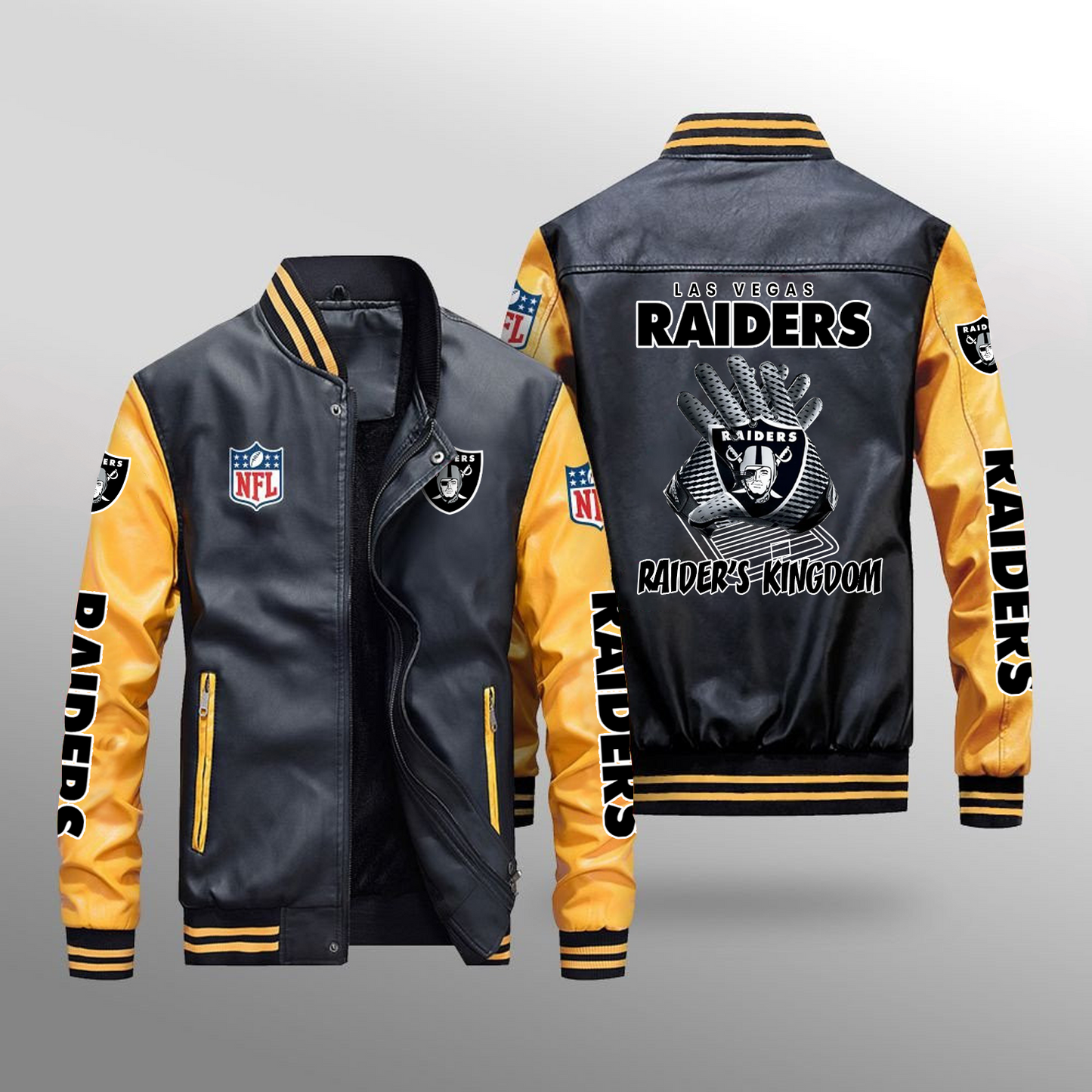 LVR x NFL Leather Bomber Jacket DATND TANTD