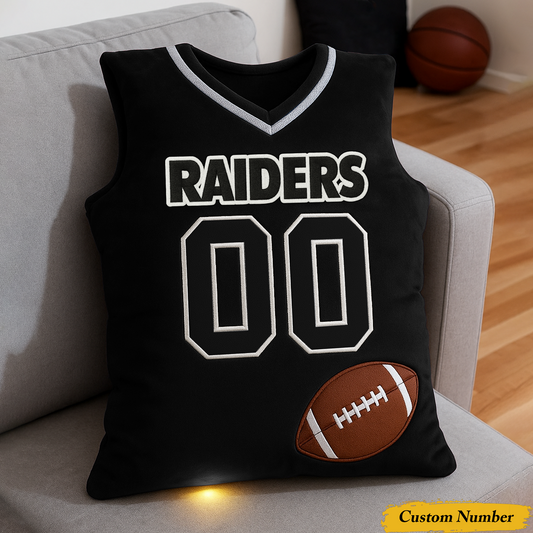 LVR x NFL Personalized Graphic 3DPrint Football Jersey Pillow DDT CTND