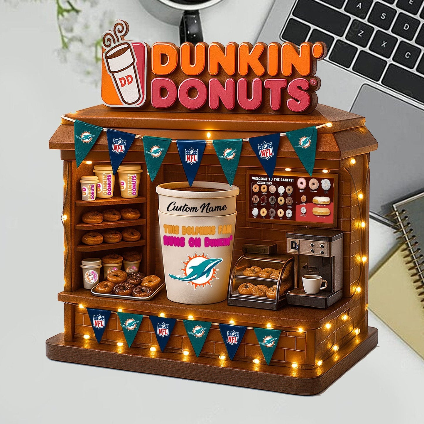 MD Acrylic Block - NFL x Dunkin Donuts Gift For Fans DDT CTND