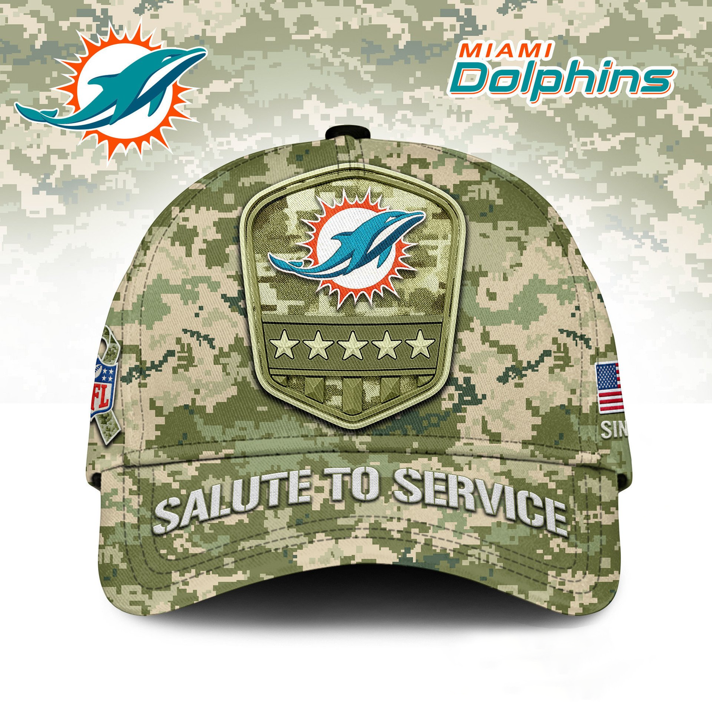 MD Premium NFL Salute To Service Classic Cap DDT  NTL