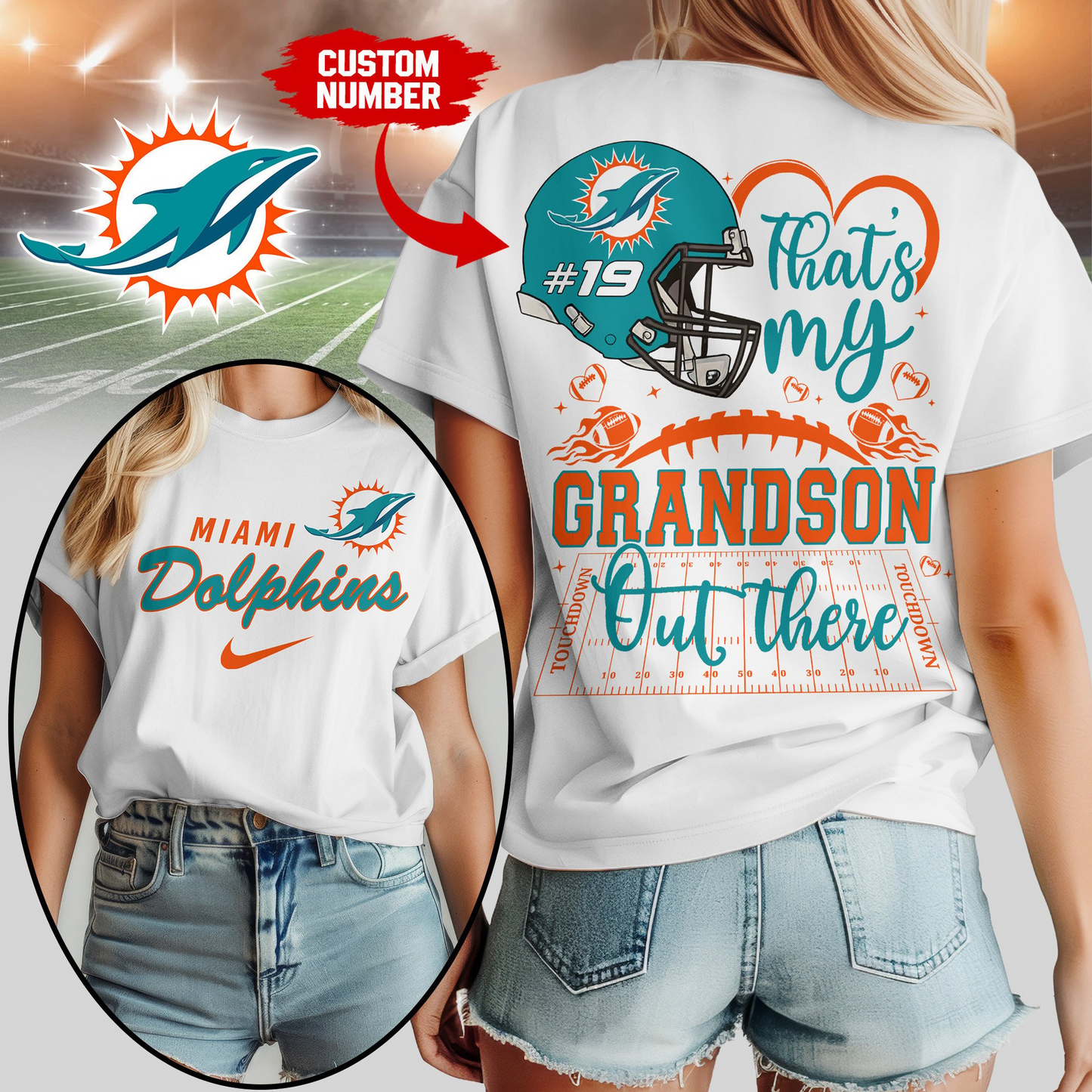 MD Premium NFL That My Grandson Out There Shirt DDT NTL
