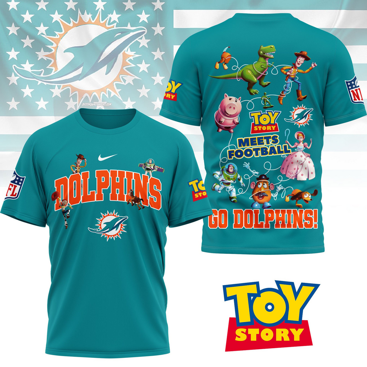 MD Premium NFL Toy Story Fan 3D Shirt DDT CTND