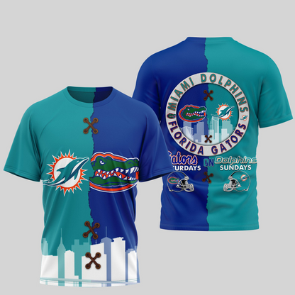 MD Premium NFL x NCAA 3D T-shirt DDT NTL