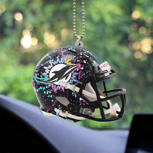 MIA x NFL Custom Shape 2-sided Car Ornament DATND TANTD