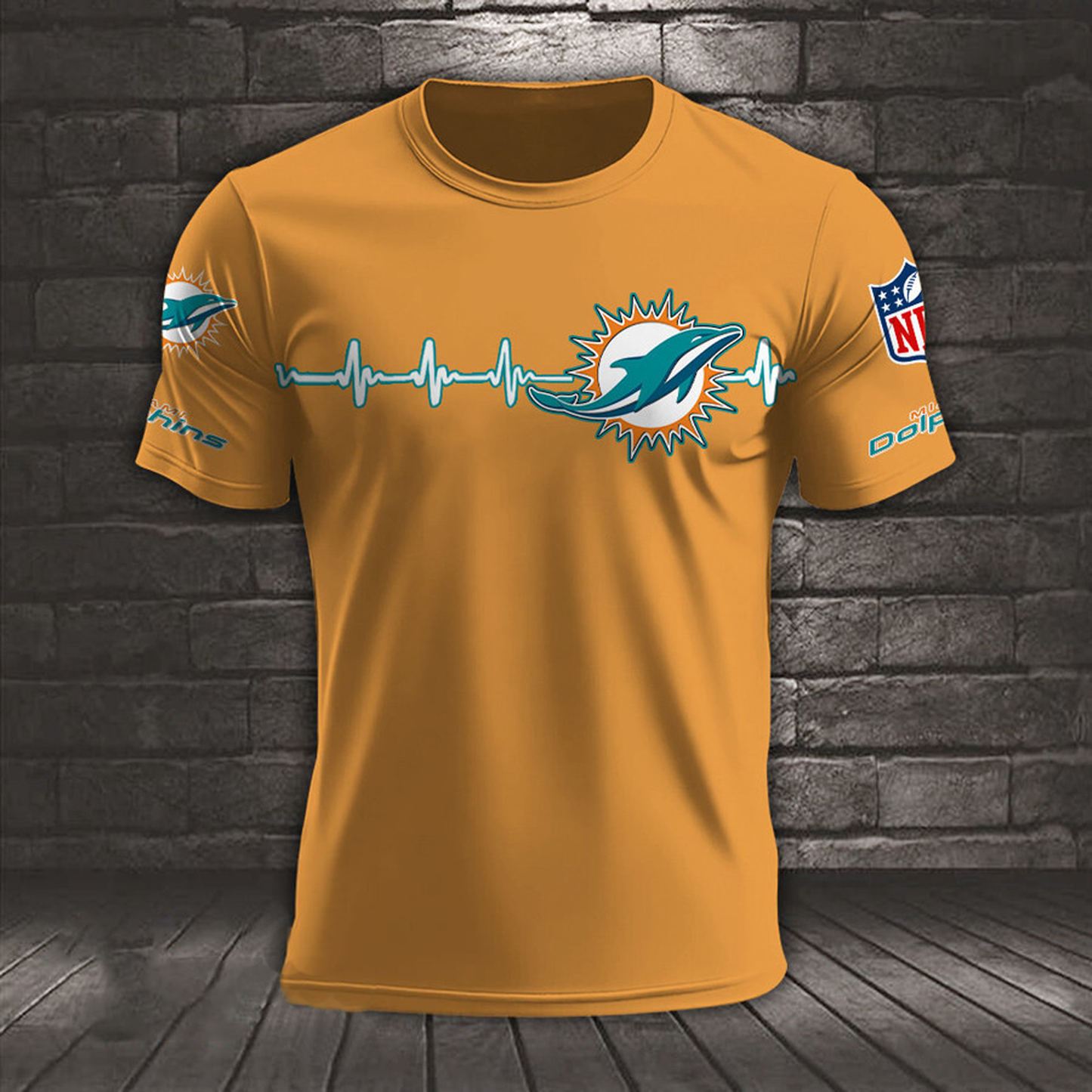 MIA x NFL Heart Rate Map Special 3D Shirt DatND ThuongNH