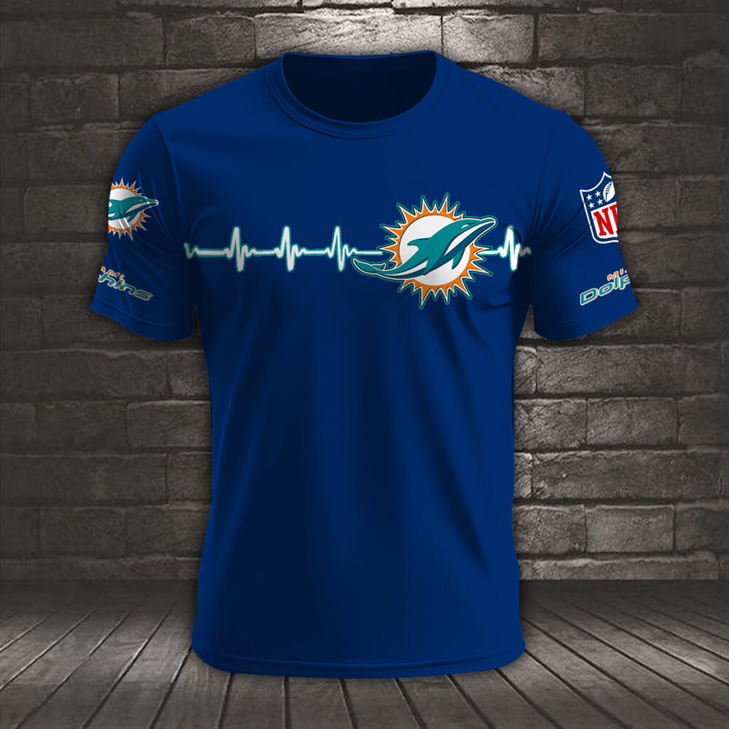 MIA x NFL Heart Rate Map Special 3D Shirt DatND ThuongNH