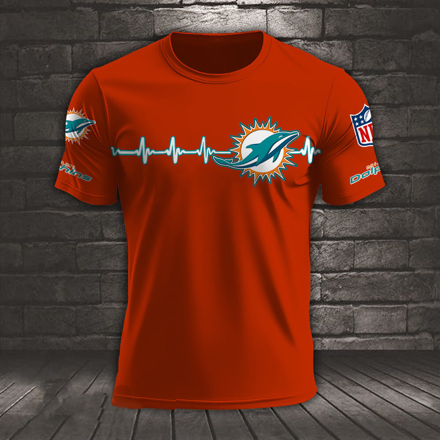 MIA x NFL Heart Rate Map Special 3D Shirt DatND ThuongNH