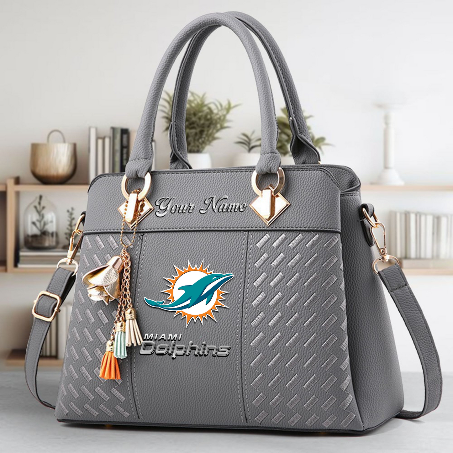 MIA x NFL Leather Bag DATND TANTD
