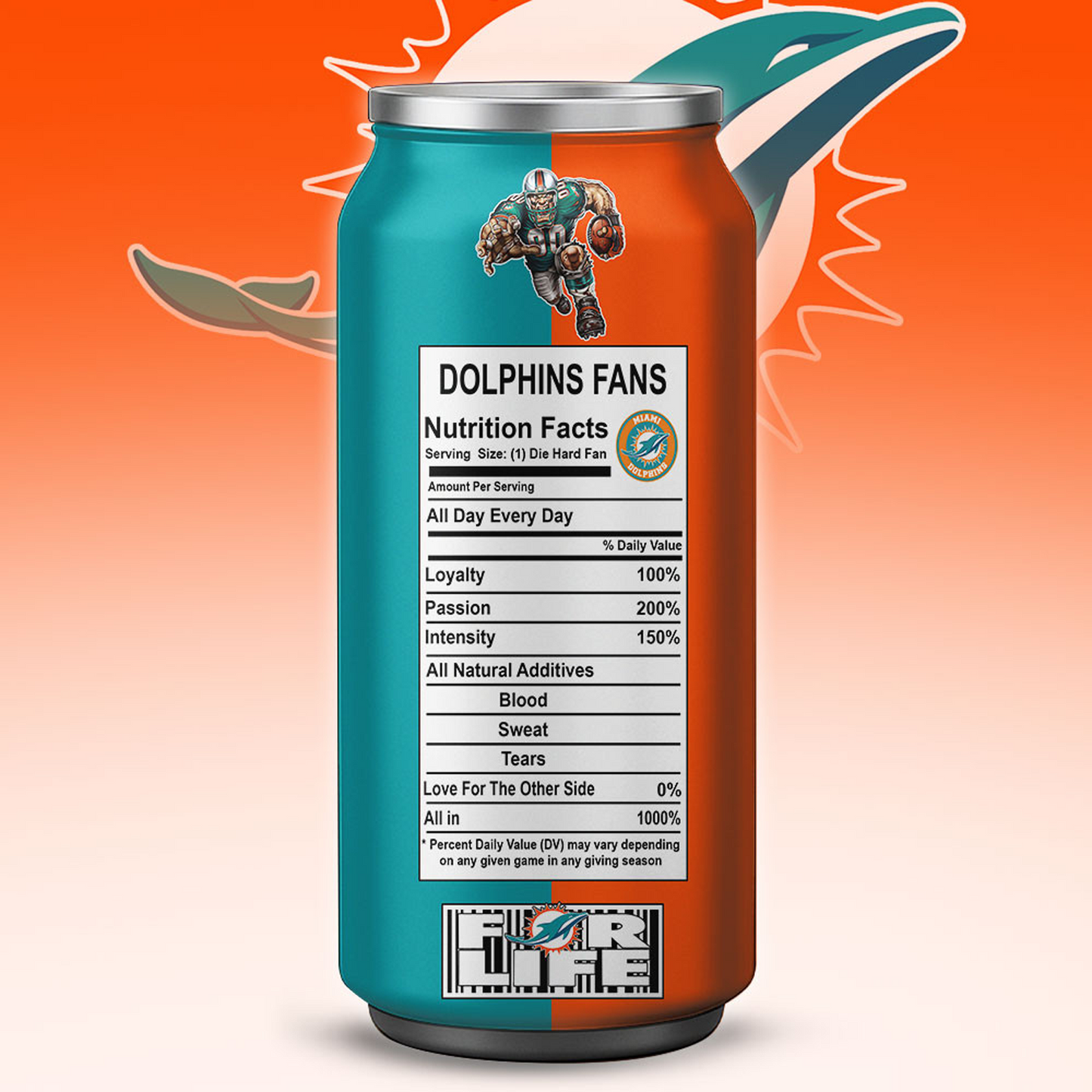 MIA x NFL Monster Energy Tumbler Gift for Fans DATND TANTD