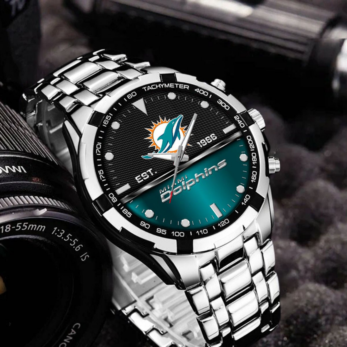 MIA x NFL Stainless Steel Watch DATND TANTD