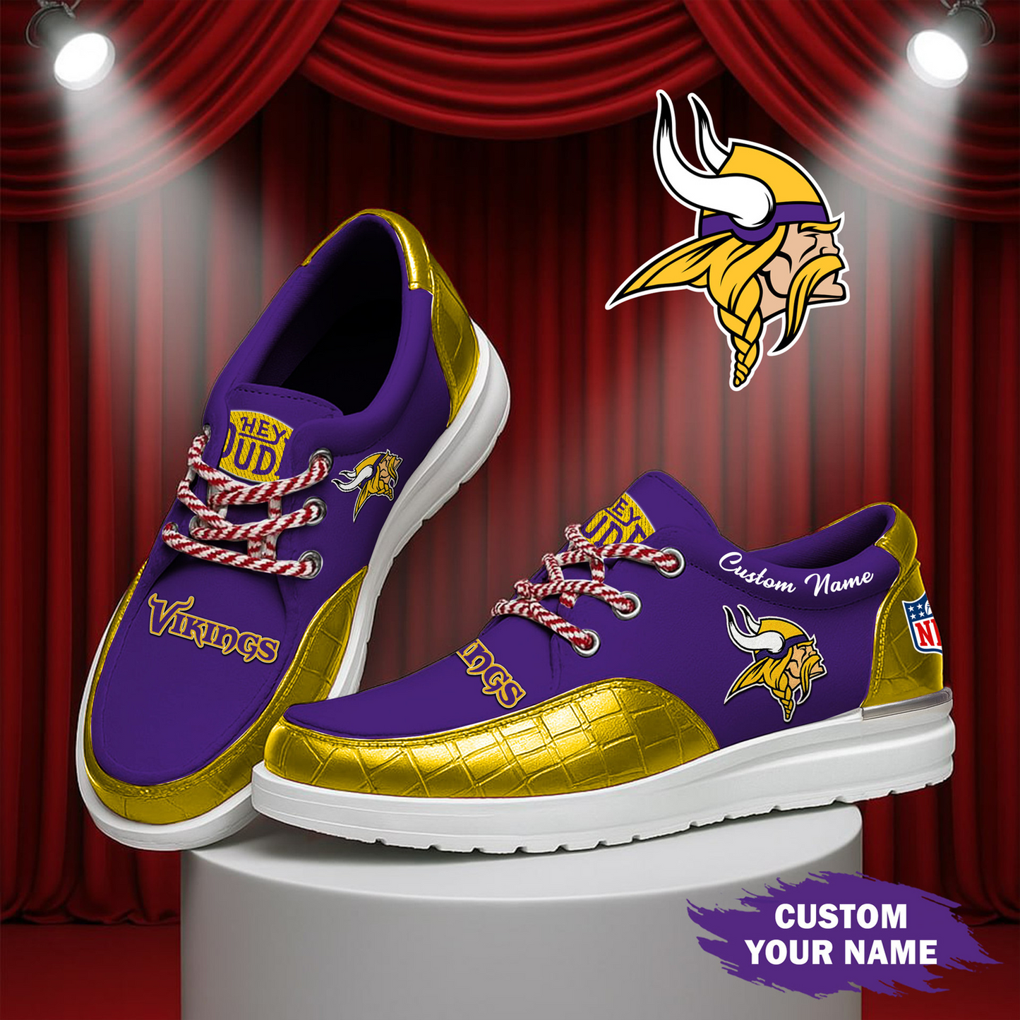 MIN x NFL  Premium Leather Loafer Shoes TUANND TANTD