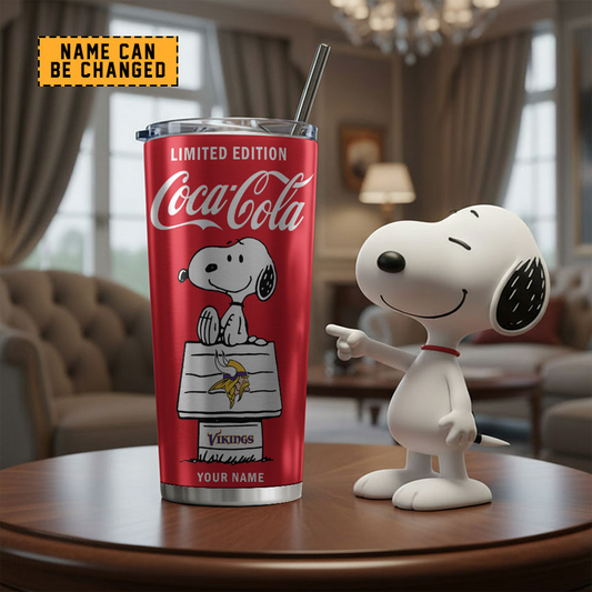 MIN x NFL Mix Snoopy & Red Coca Tumbler DatND DVT