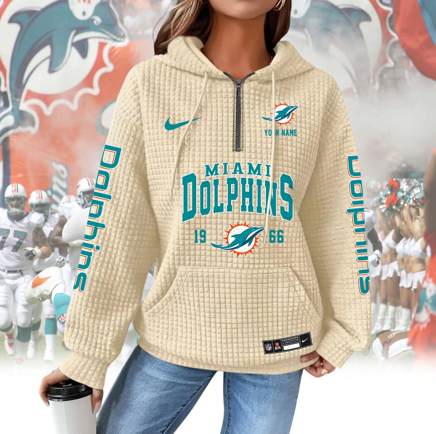 MD Premium NFL Waffle Hoodie DDT CTND