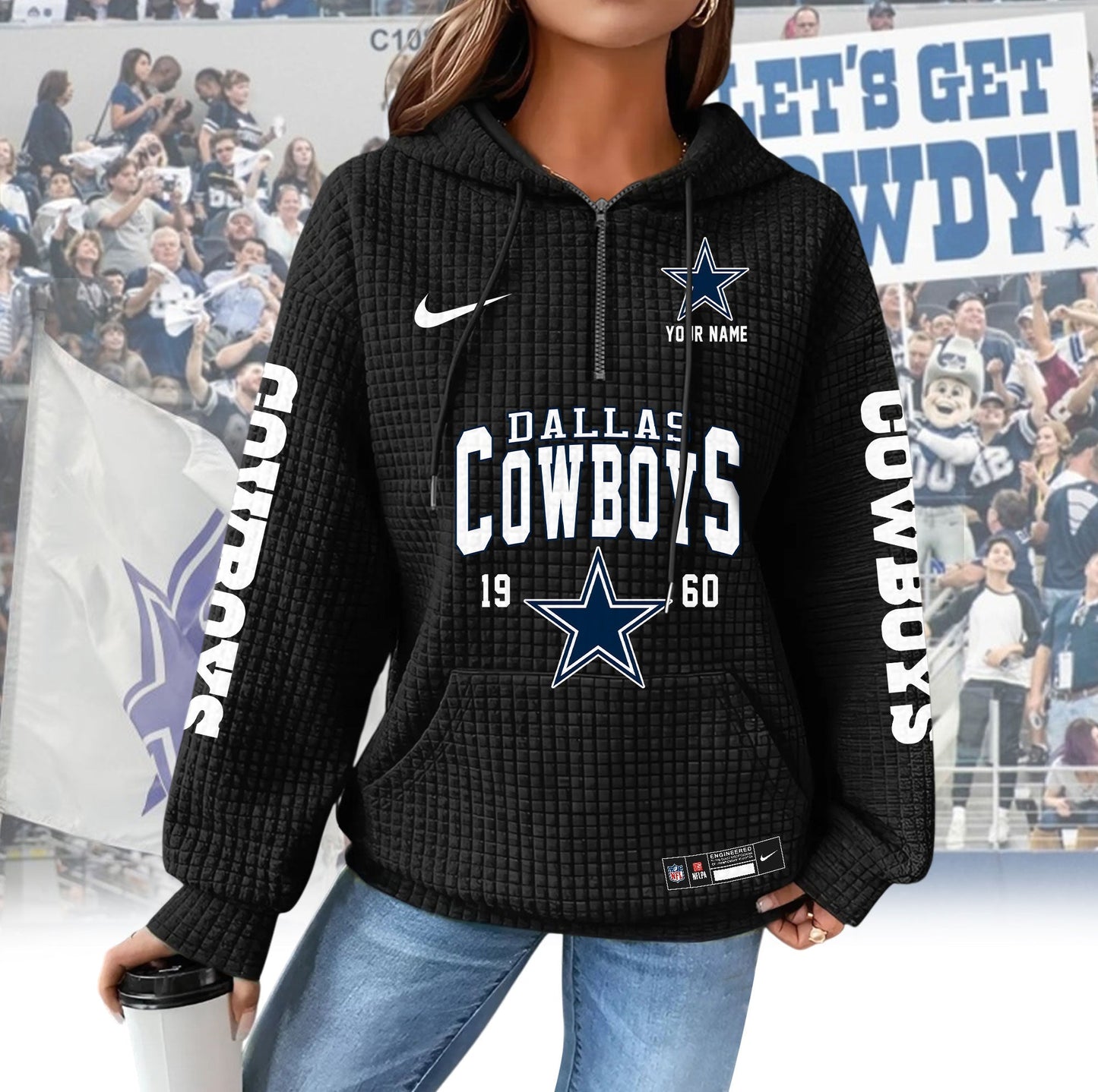 DC Premium NFL Waffle Hoodie DDT CTND