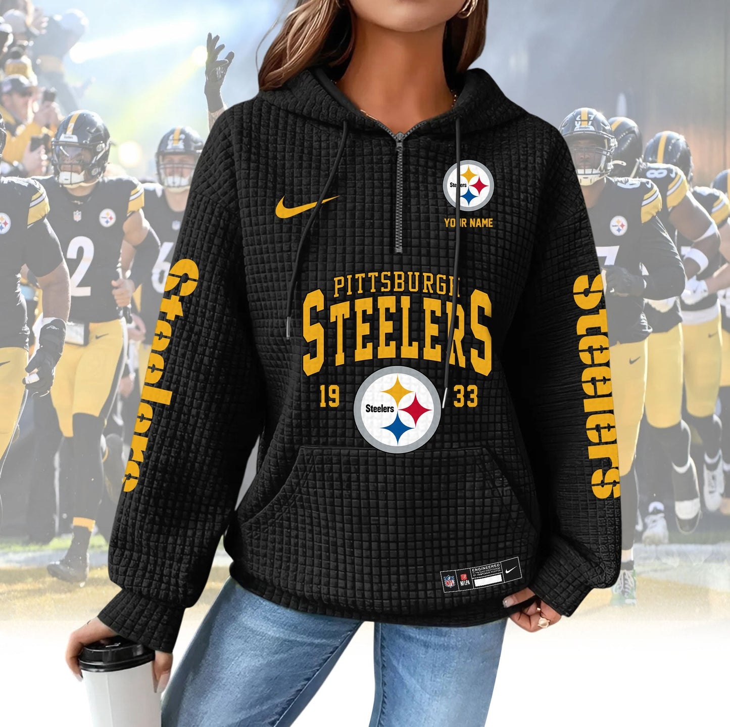 PS Premium NFL Waffle Hoodie DDT CTND