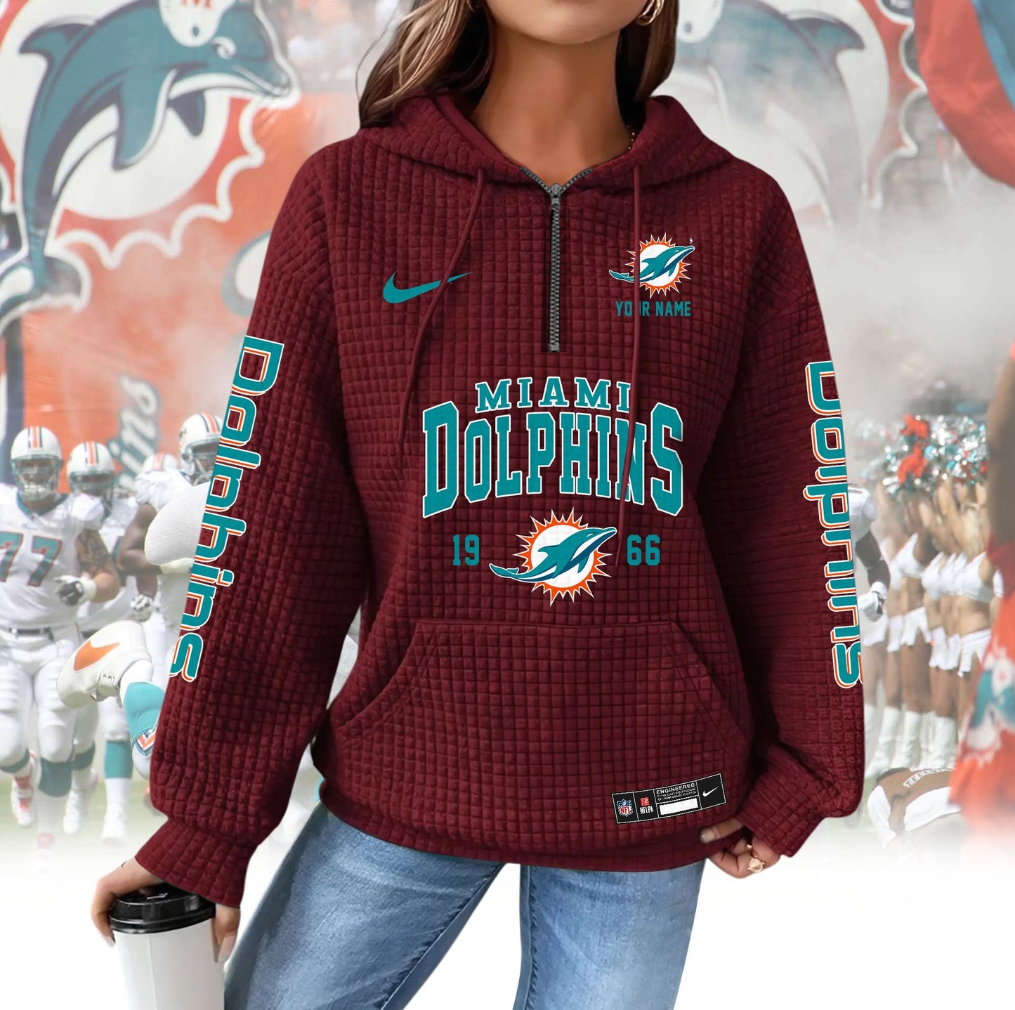 MD Premium NFL Waffle Hoodie DDT CTND