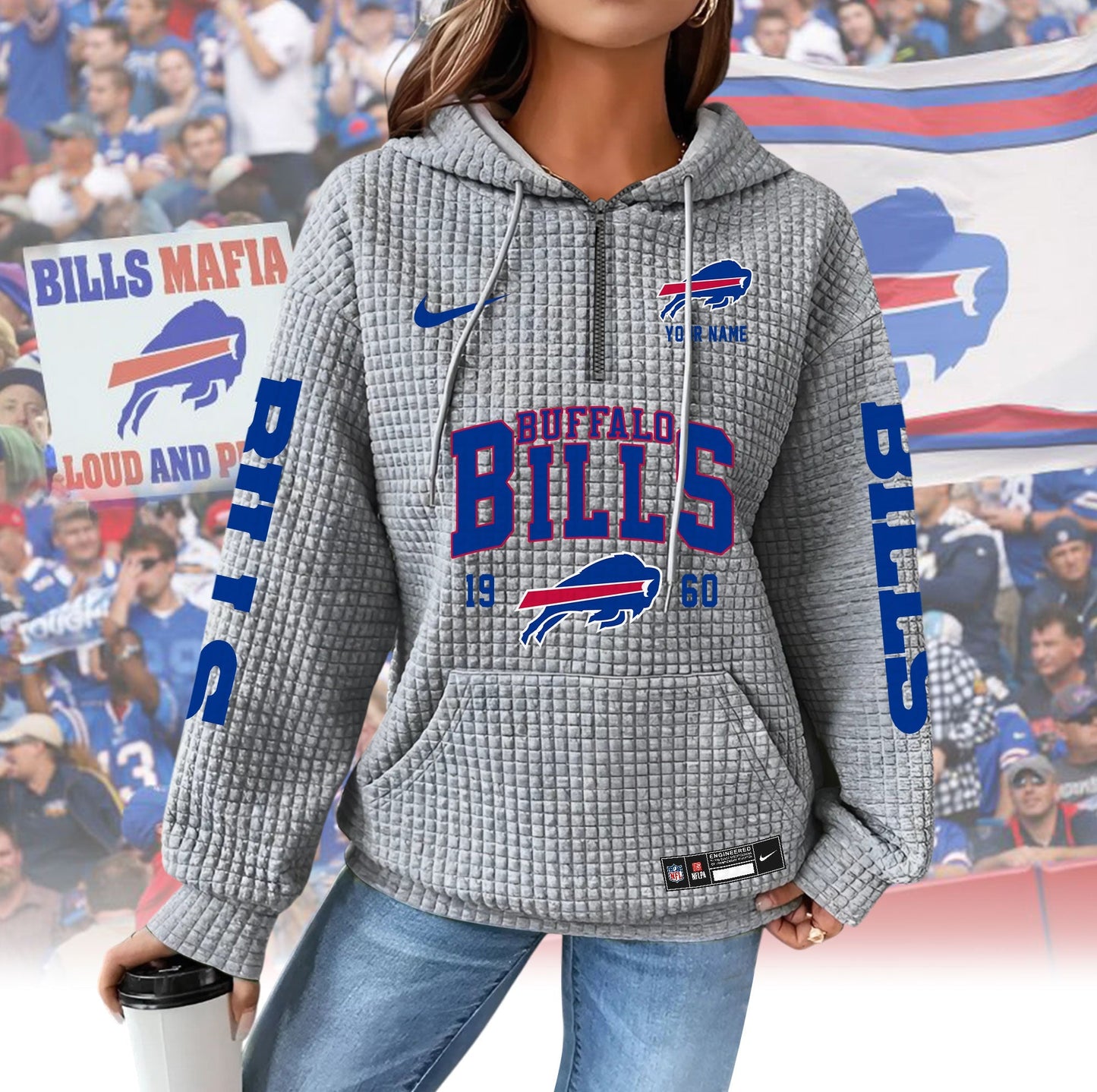 BB Premium NFL Waffle Hoodie DDT CTND