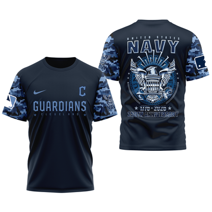 MLB CG Premium Navy 250 Years 3D Shirt DDT CTND