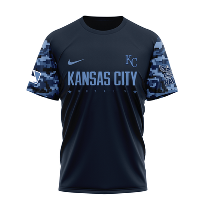 MLB KCR Premium Navy 250 Years 3D Shirt DDT CTND
