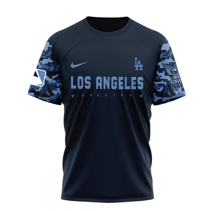 MLB LAD Premium Navy 250 Years 3D Shirt DDT CTND
