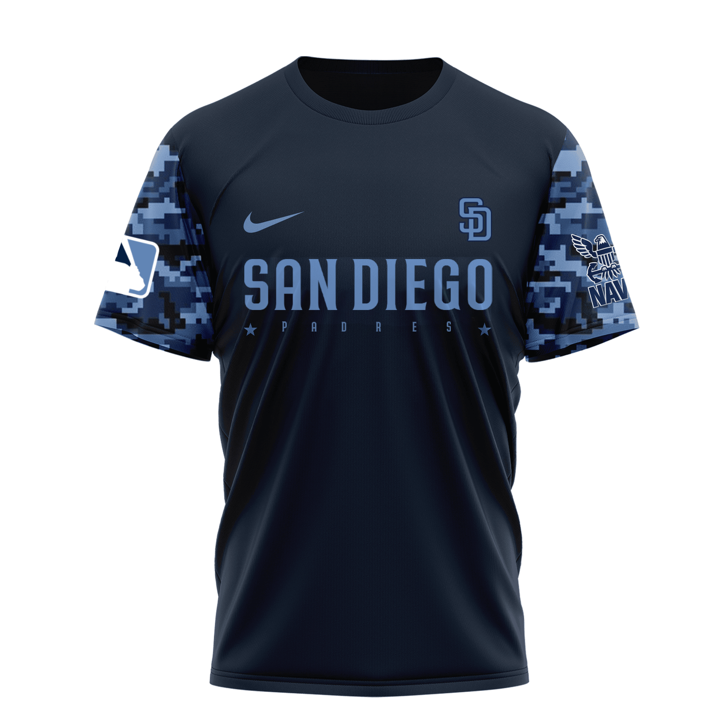 MLB SDP Premium Navy 250 Years 3D Shirt DDT CTND