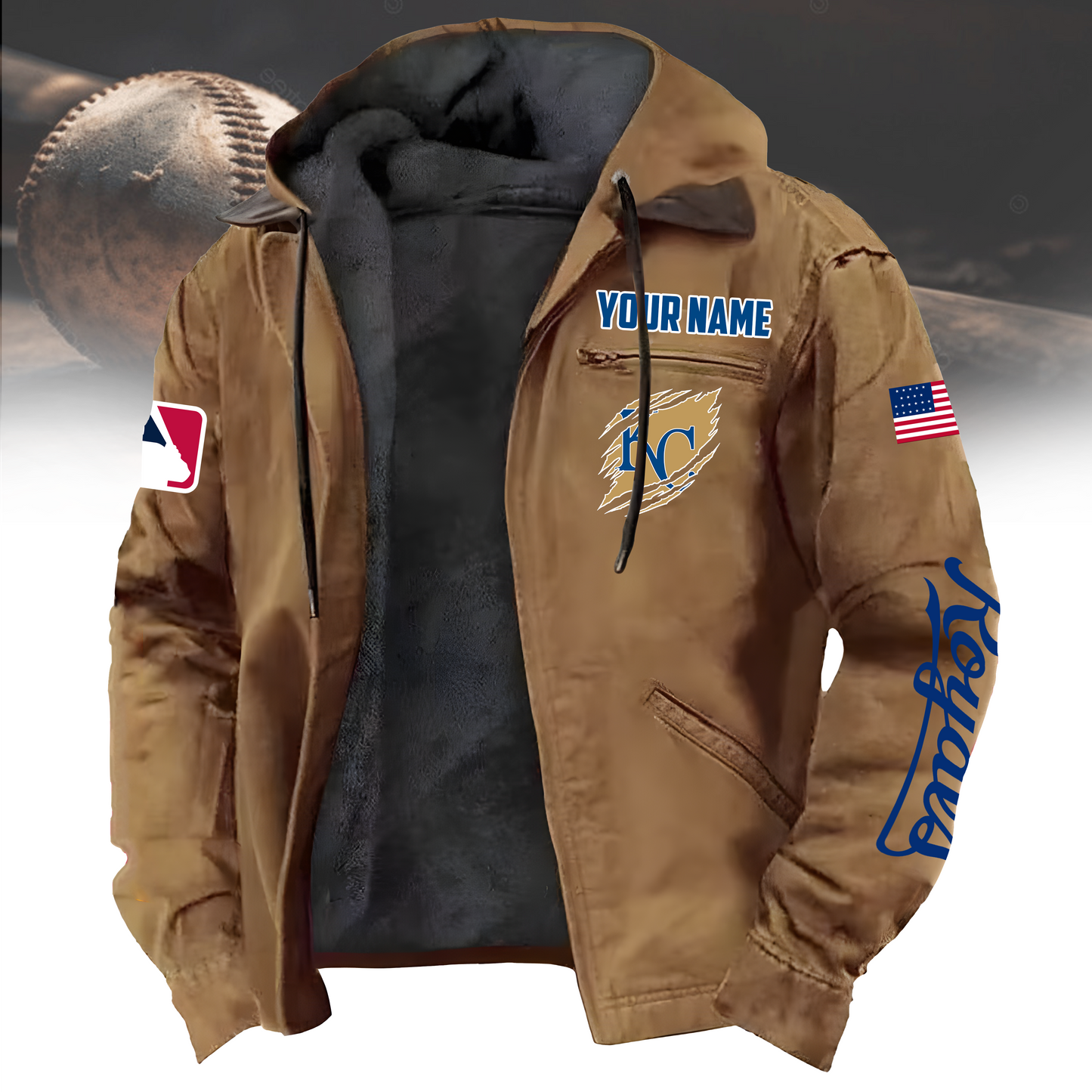 MLB x KCR Hooded Cardigan Jacket V1 NAK  NTLP