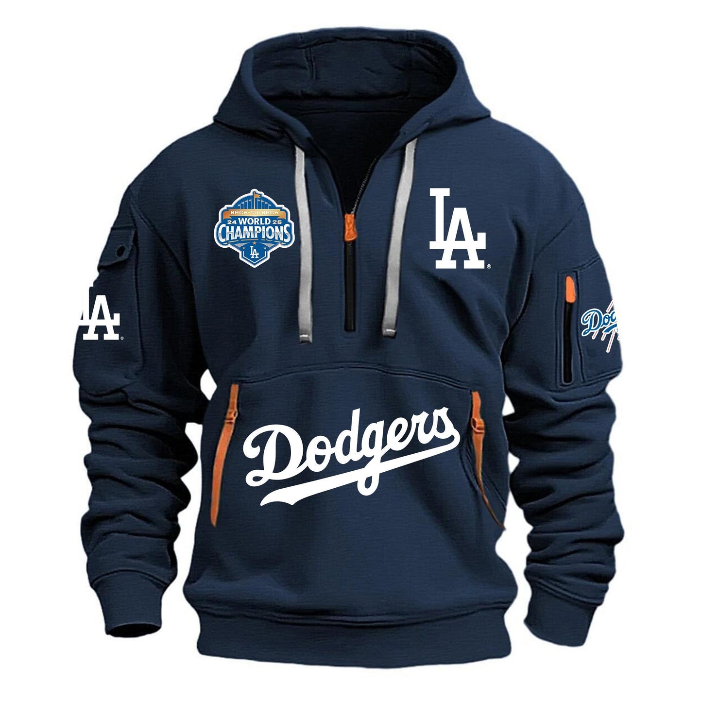 MLB x LAD World Champions V1 Half Zipper Hoodie HLP