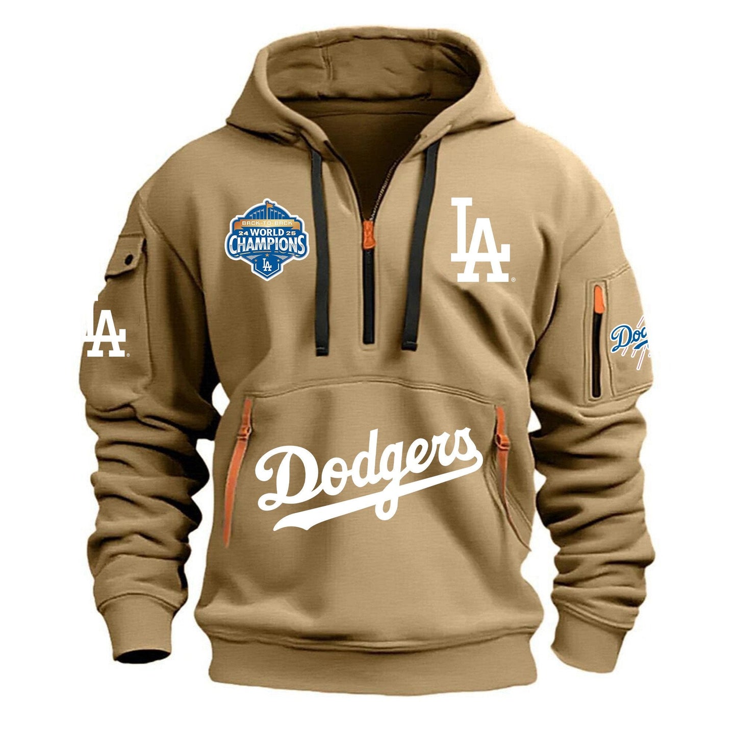 MLB x LAD World Champions V1 Half Zipper Hoodie HLP