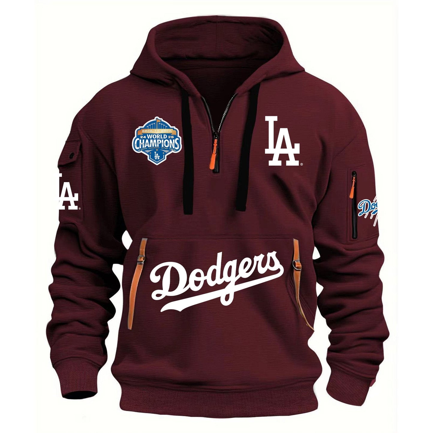 MLB x LAD World Champions V1 Half Zipper Hoodie HLP