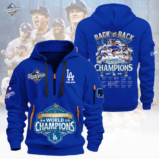 MLB x LAD World Series Champions 2025 Half Zipper Hoodie HLP