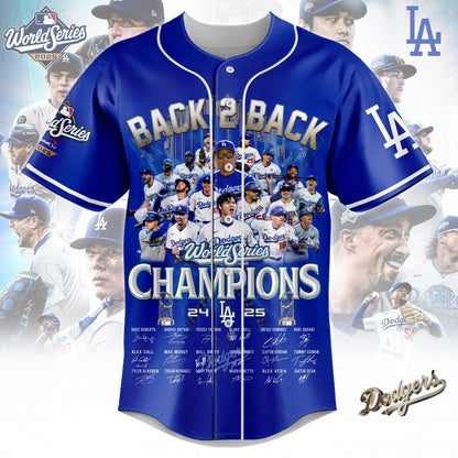 MLB x LAD World Series Champions 2025 V1 Baseball Jersey HLP
