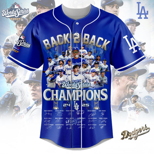 MLB x LAD World Series Champions 2025 V1 Baseball Jersey HLP