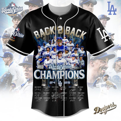 MLB x LAD World Series Champions 2025 V1 Baseball Jersey HLP