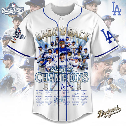 MLB x LAD World Series Champions 2025 V1 Baseball Jersey HLP