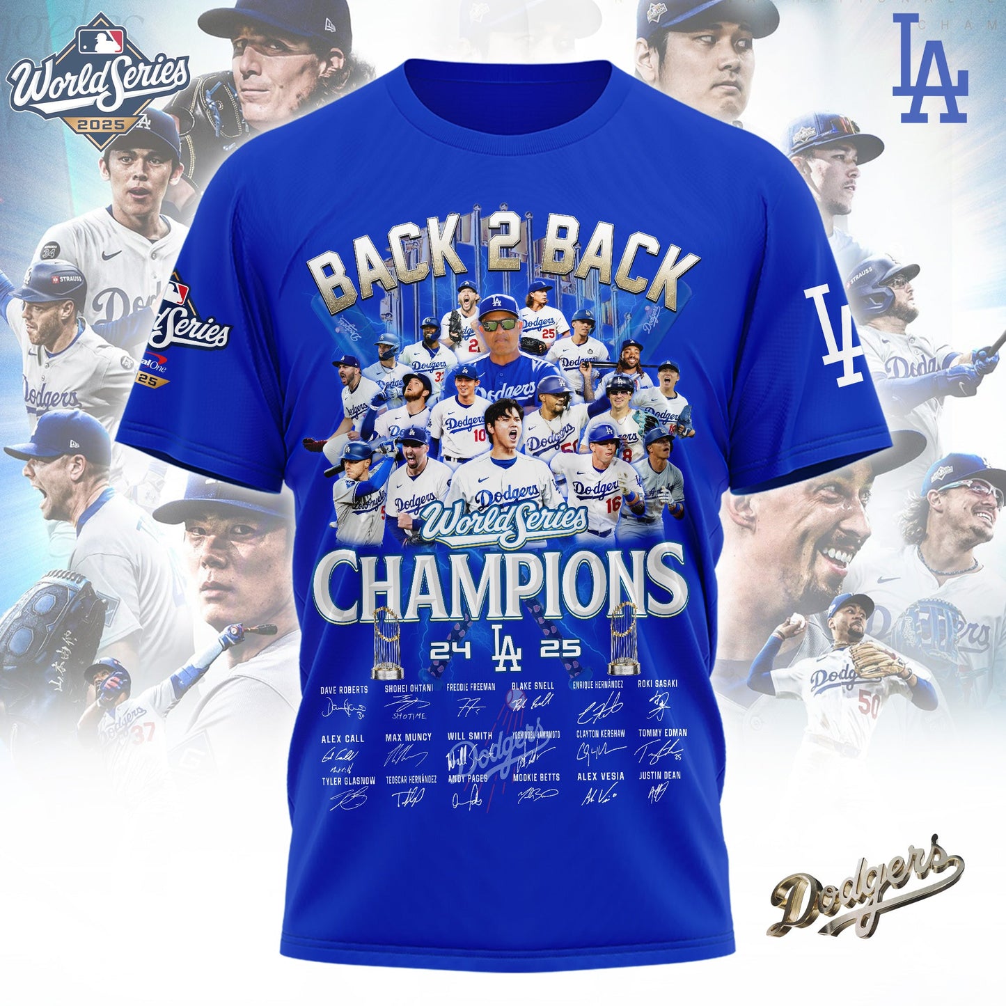 MLB x LAD World Series Champions 2025 V1 Tshirt HLP