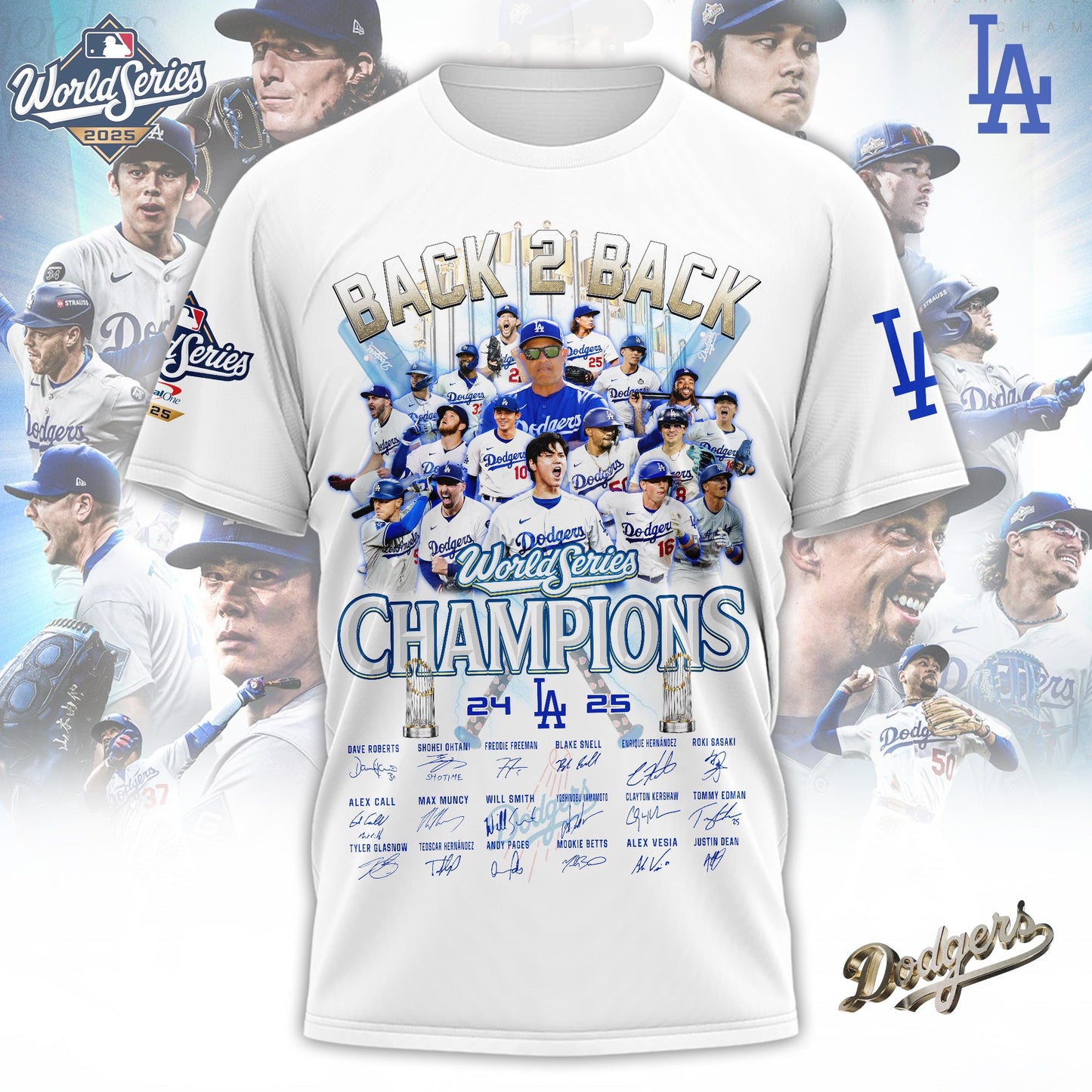 MLB x LAD World Series Champions 2025 V1 Tshirt HLP