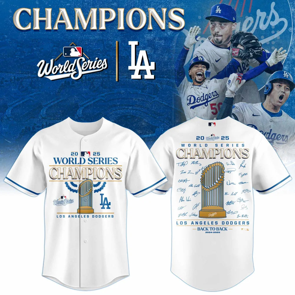 MLB x LAD World Series Champions 2025 V2 Baseball Jersey HLP