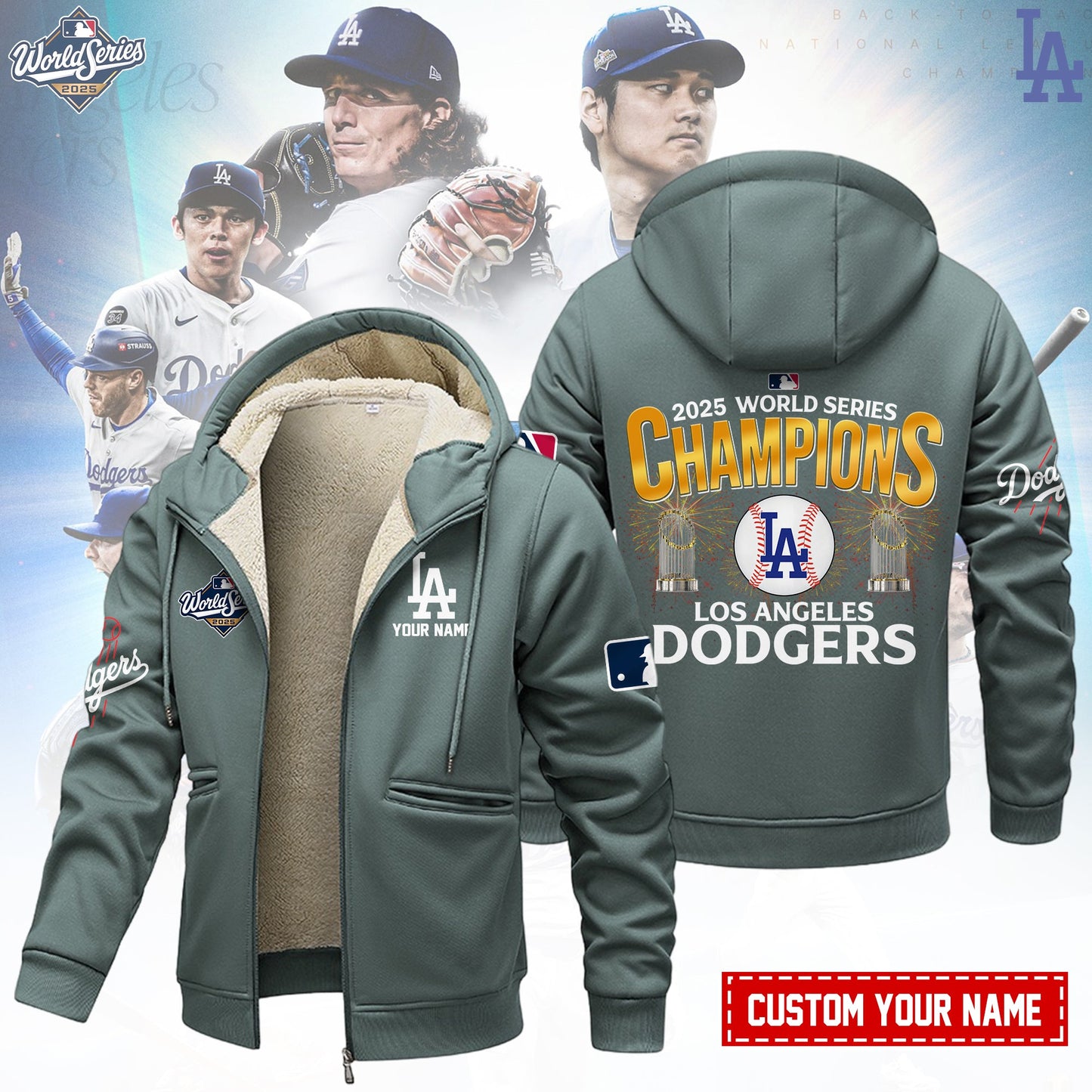 MLB x LAD World Series Champions 2025 Winter Fleece Jacket HLP