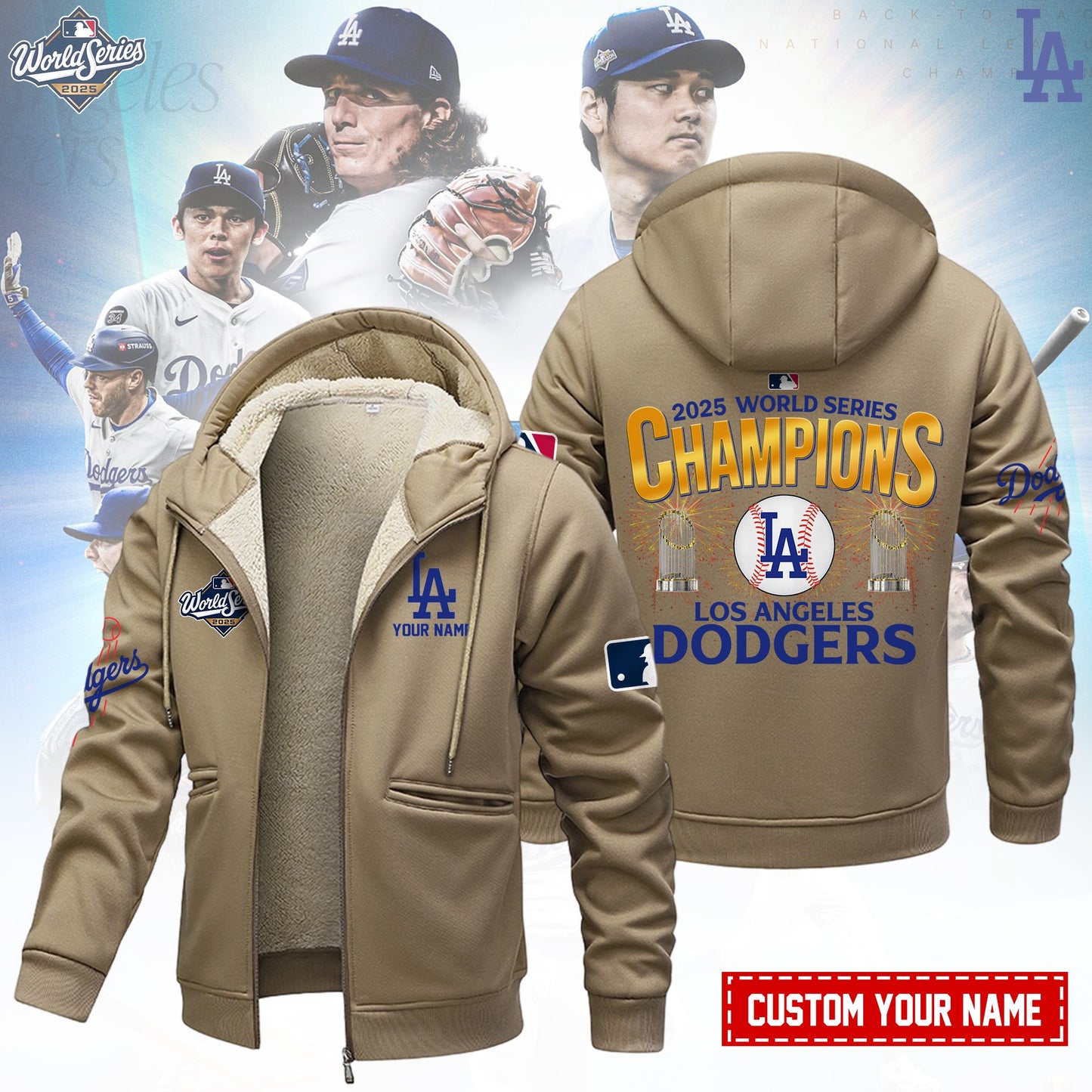 MLB x LAD World Series Champions 2025 Winter Fleece Jacket HLP