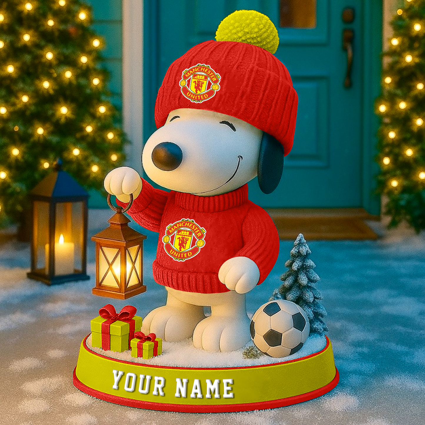 MUN X EPL Christmas Snoopy Fan Light Statue 2025 V1 NAK NHT 81125