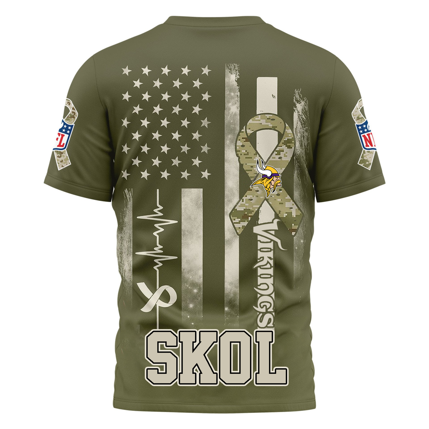 MV Premium NFL Salute to Service Camo 3D Shirt DDT CTND