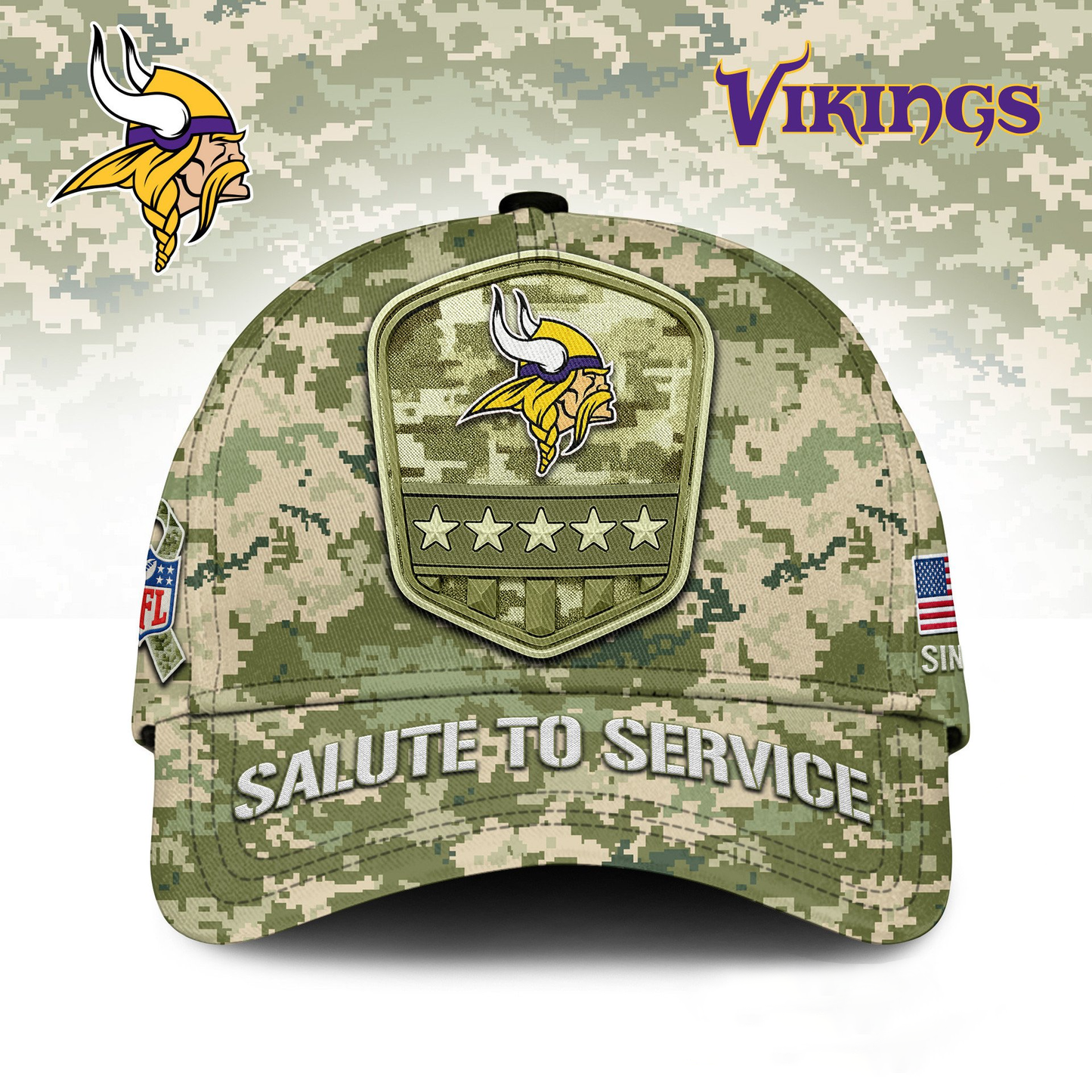 MV Premium NFL Salute To Service Classic Cap DDT  NTL