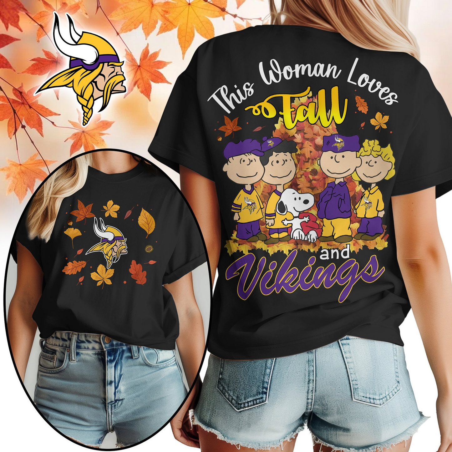 MV Premium NFL This Woman loves fall 3D Shirt DDT CTND