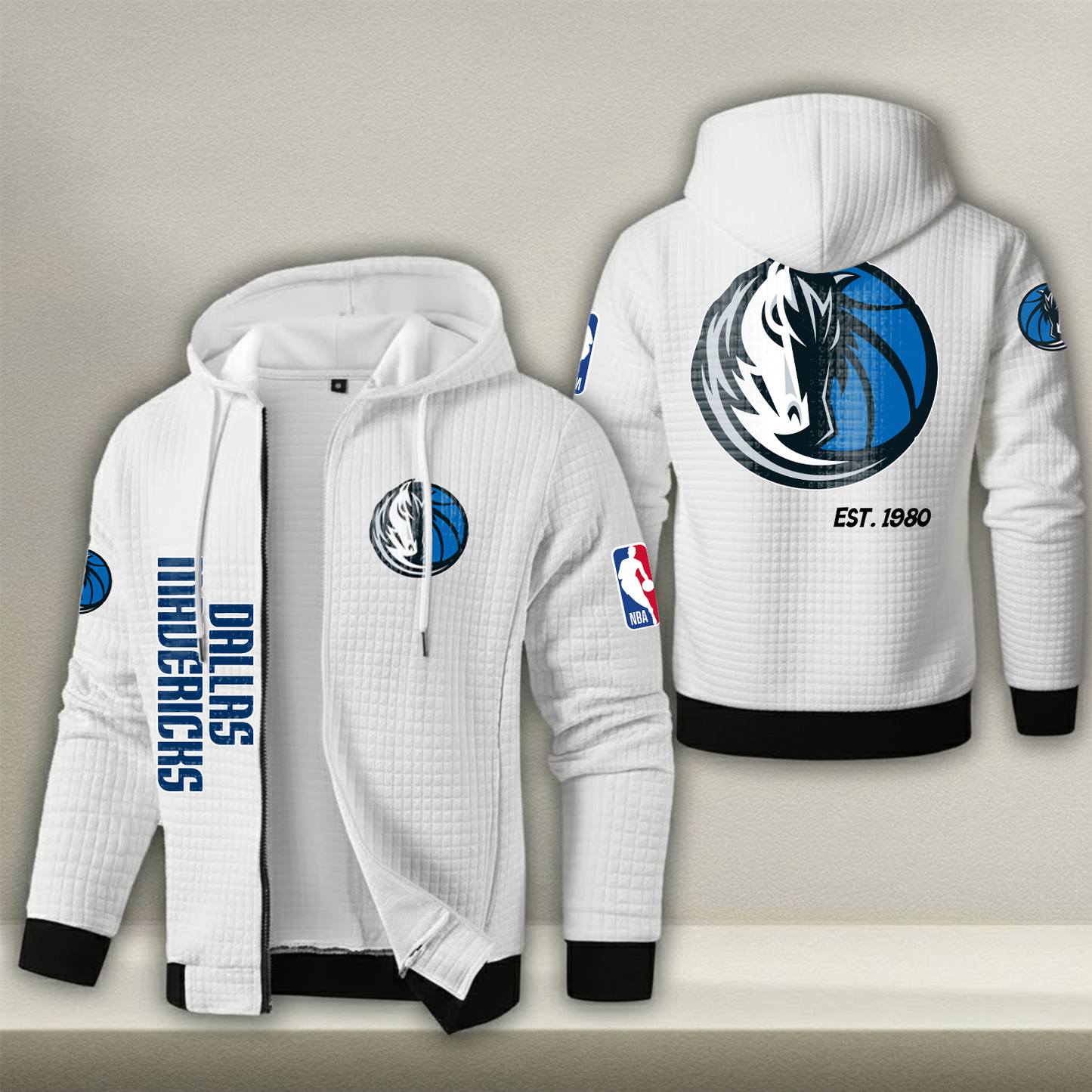 NBA x DM Waffle Zip Hoodie HLP HLPHUONG